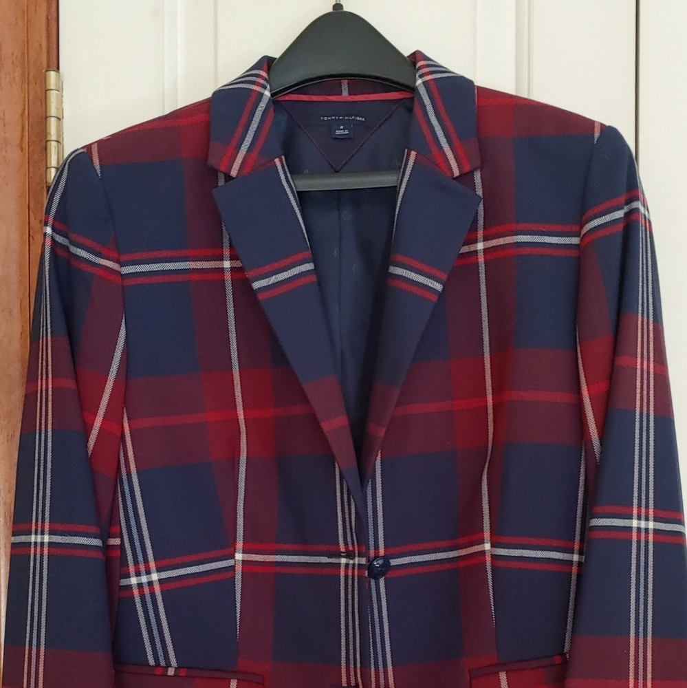 Womens Sport Jacket size sm. Tommy Hilfiger Plaid